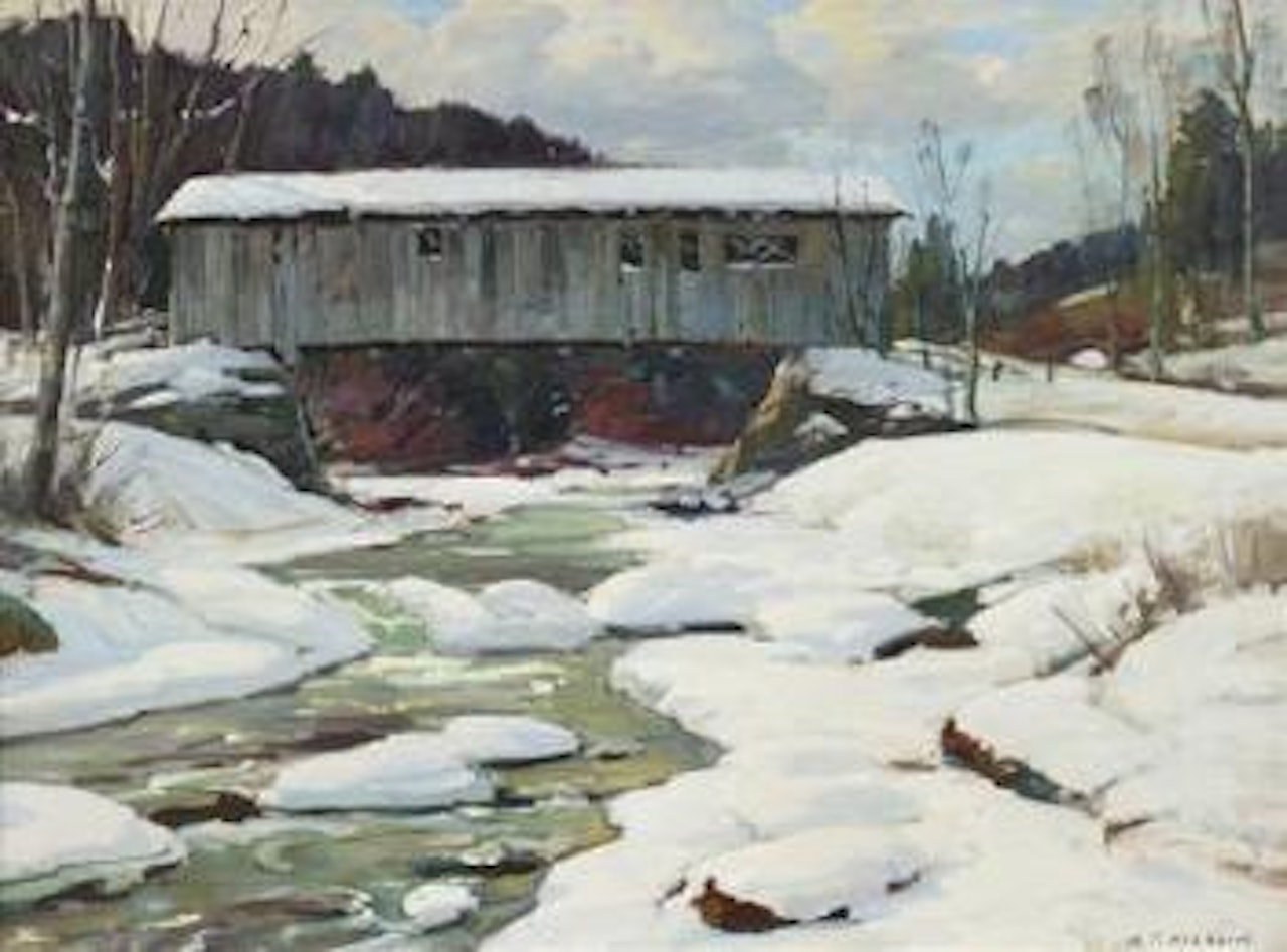 High bridge at Jeffersonville, Vermont by Aldro Thompson Hibbard