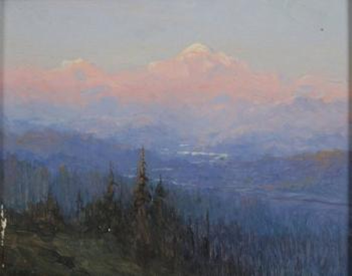 Evening light, Mount McKinley, Alaska by Sydney Mortimer Laurence