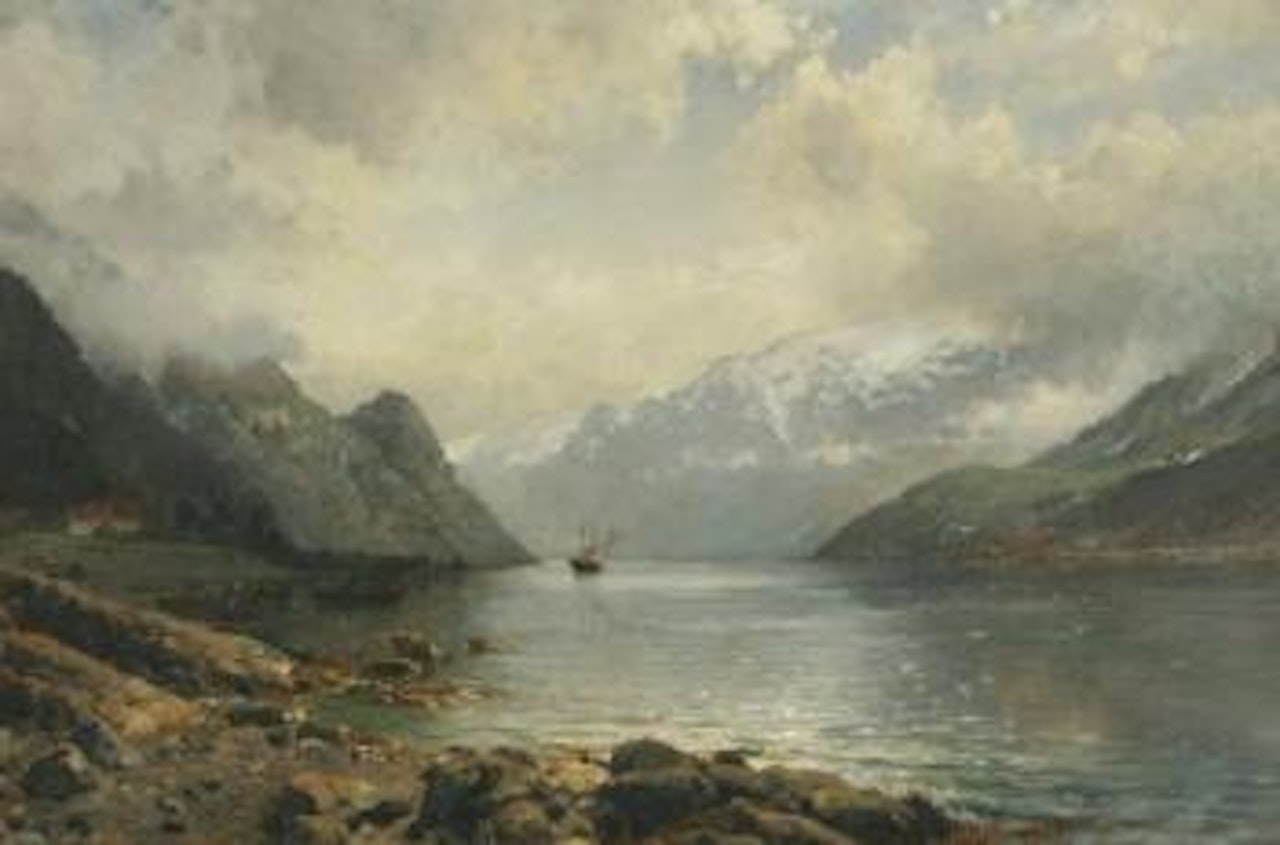 A view of the Fjord River by Anders Monsen Askevold