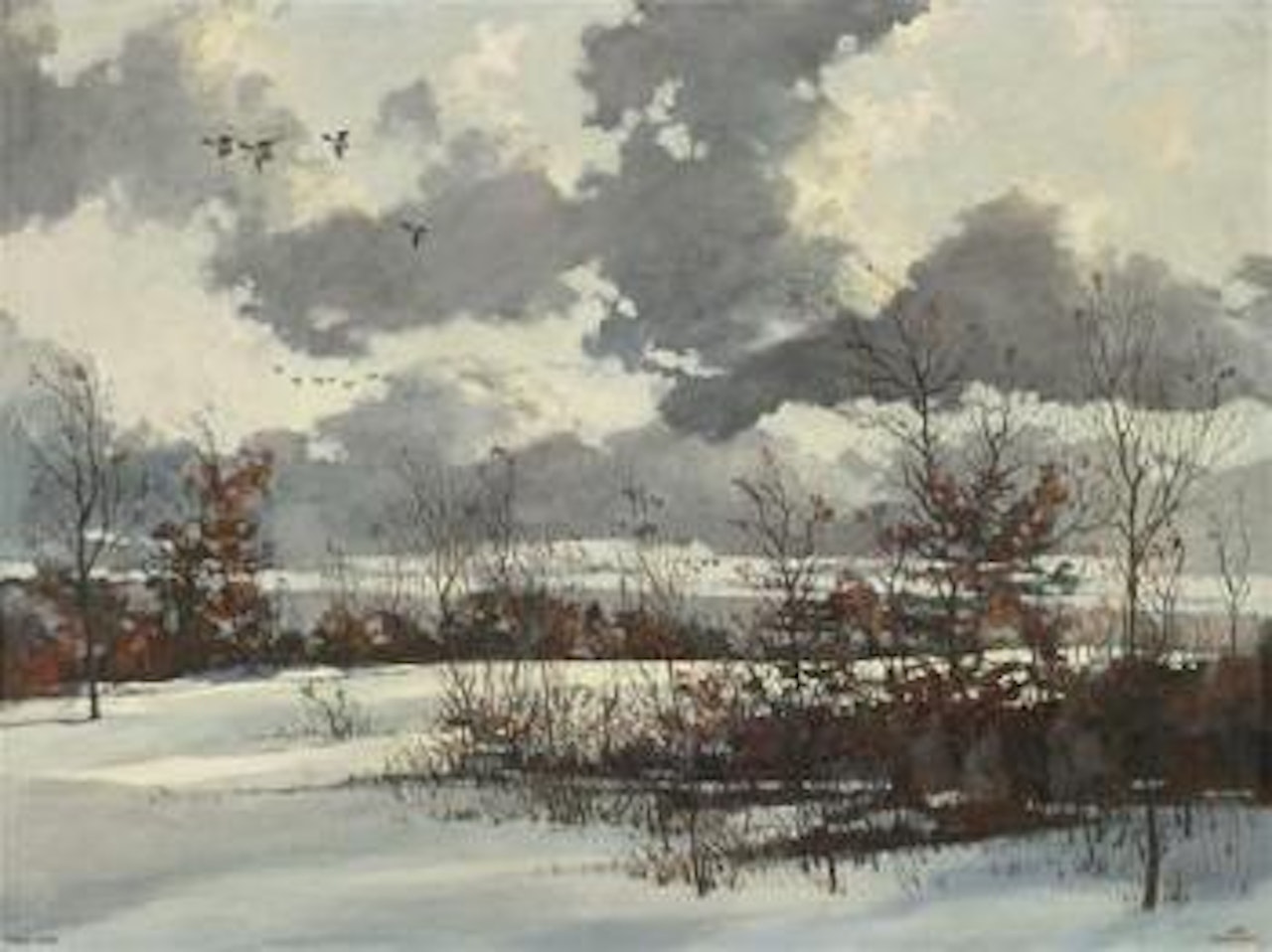 First snow by Eric Sloane