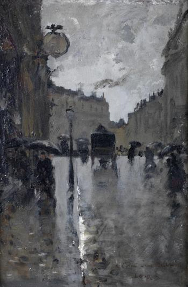 La Rue Bérenger près du Chateau d'Eau à Paris by Luigi Loir