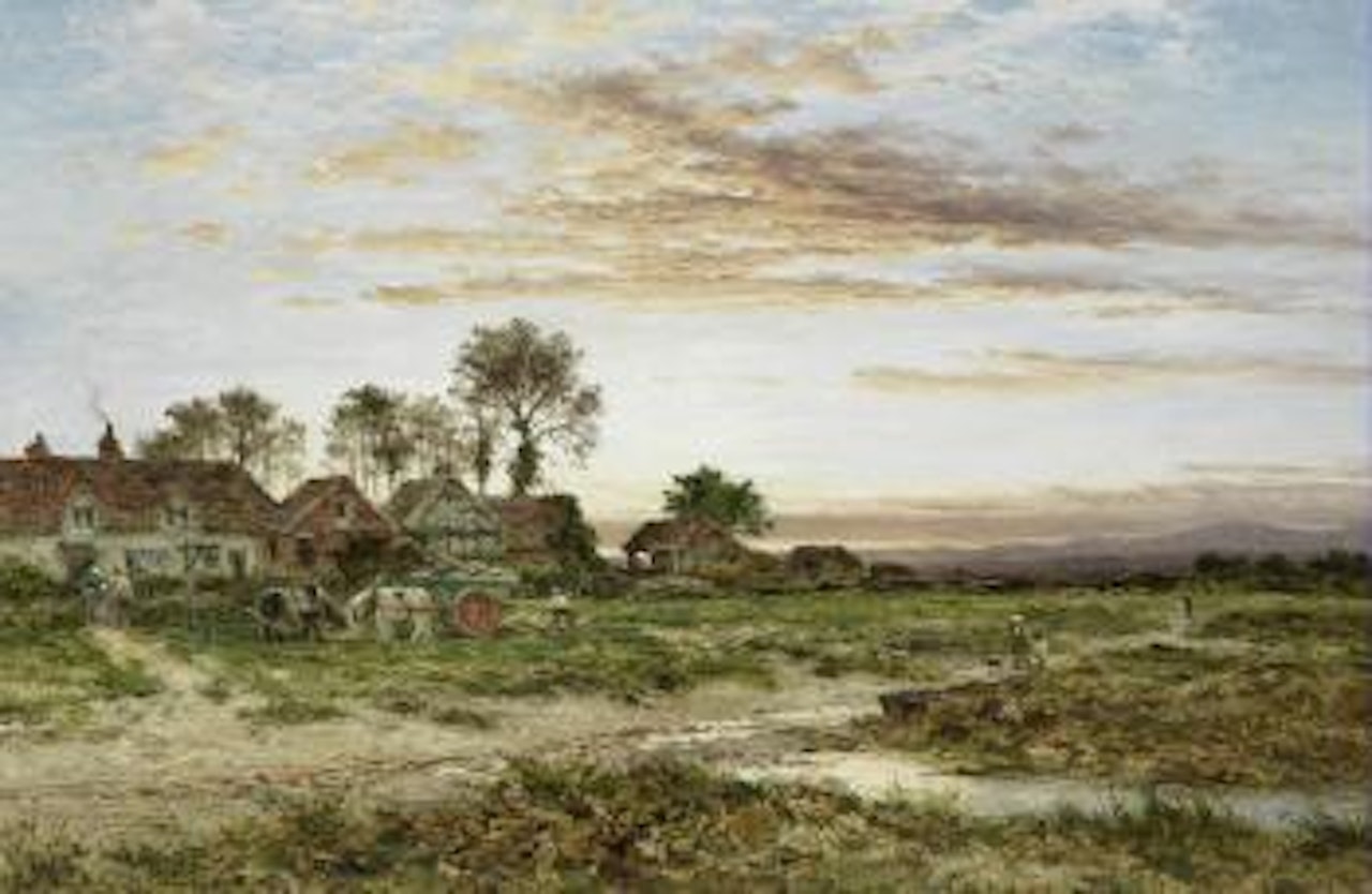 Evening, Barnards Green, near Malvern by Benjamin Williams Leader