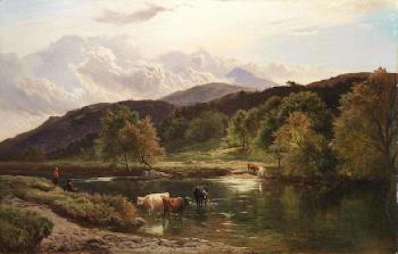 On the Llugwy near Capel Curig by Sidney Richard Percy