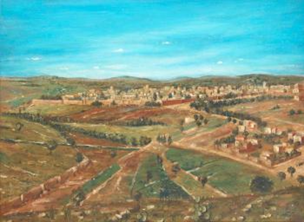 View of Jerusalem by Ludwig Blum