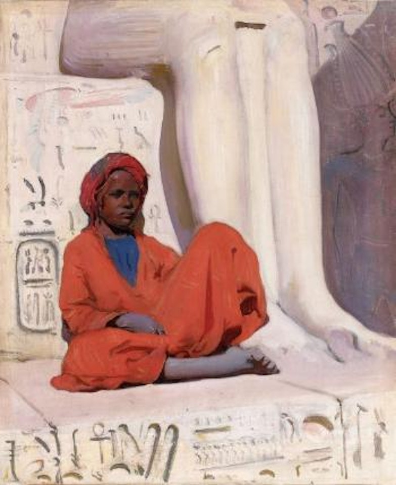 Jeune garçon au turban rouge, Egypte by Jacques Majorelle
