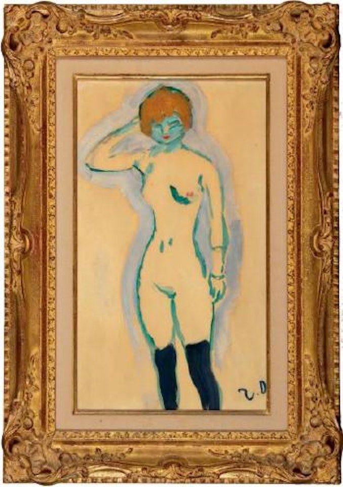 Nu debout aux bas noirs by Kees van Dongen