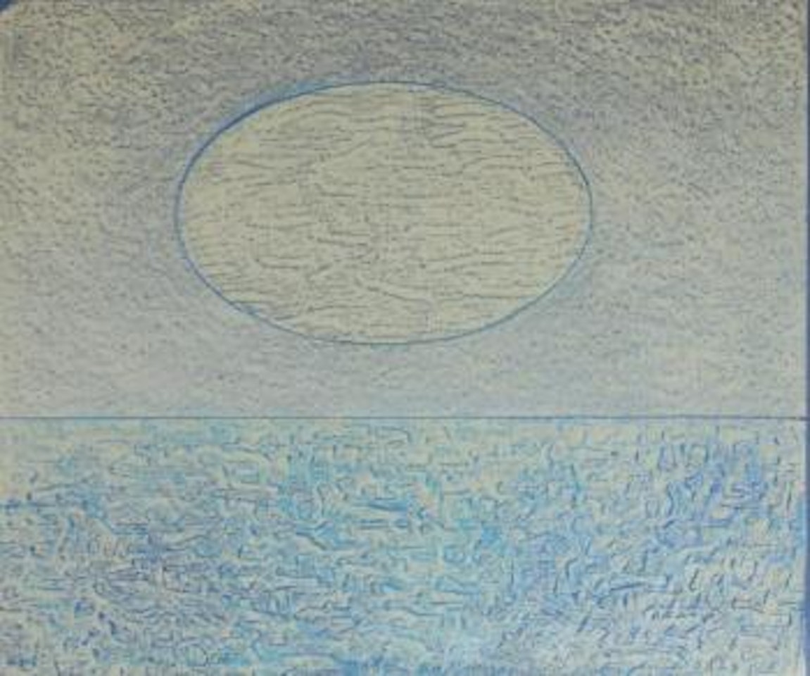 Une bande de sardines défilant sous la lune by Max Ernst