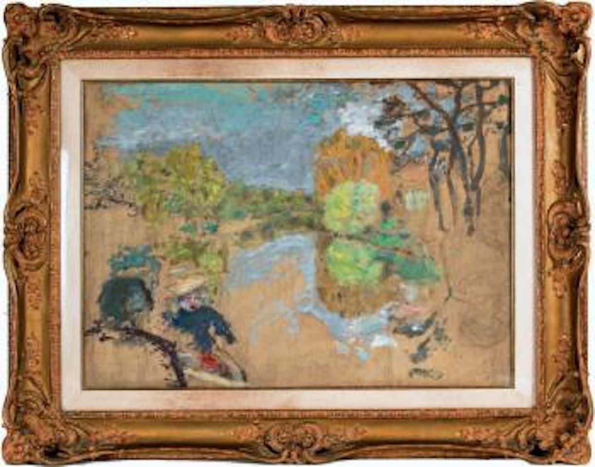 Paysage avec personnage by Pierre Bonnard