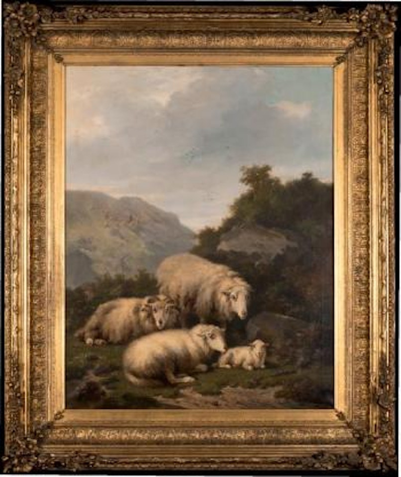 Troupeaux dans un paysage by Eugène Joseph Verboeckhoven