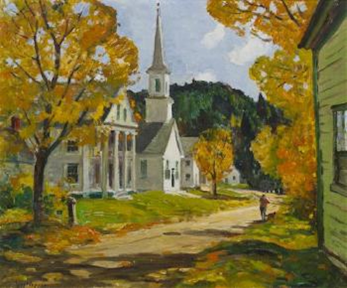 Autumn days, village of West Dover, Vermont by Guy Carleton Wiggins