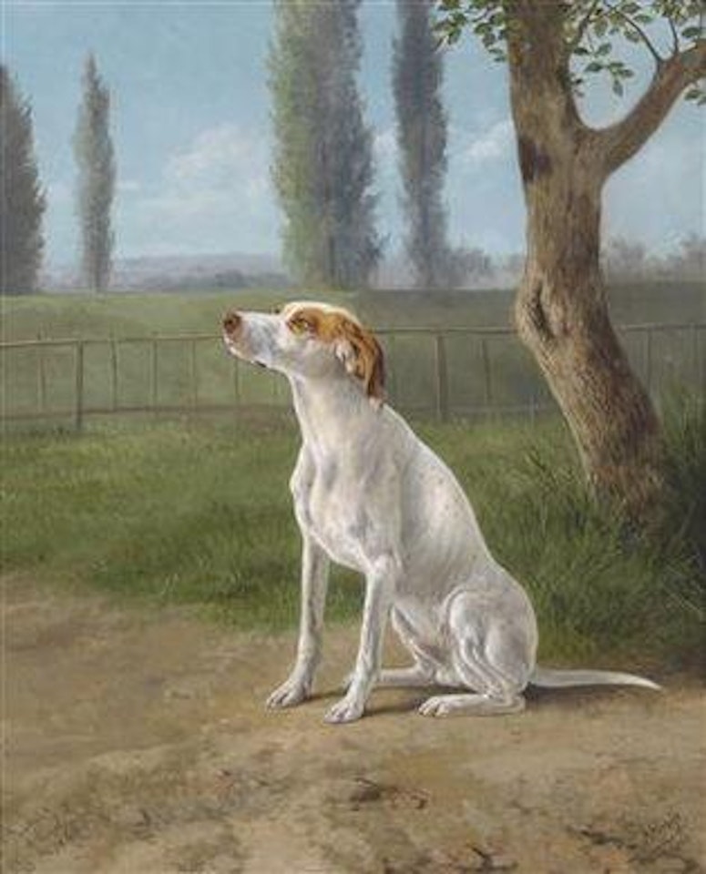 Hound in a Landscape by August Knip