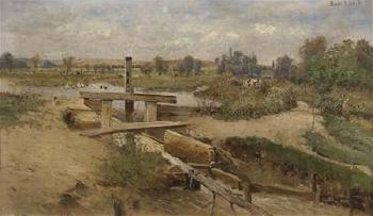 Hungarian Landscape by Theodor von Hörmann