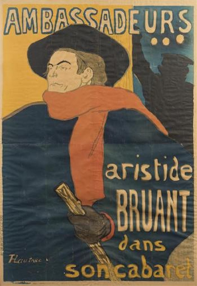 Ambassadeurs, Aristide Bruant by Henri de Toulouse-Lautrec