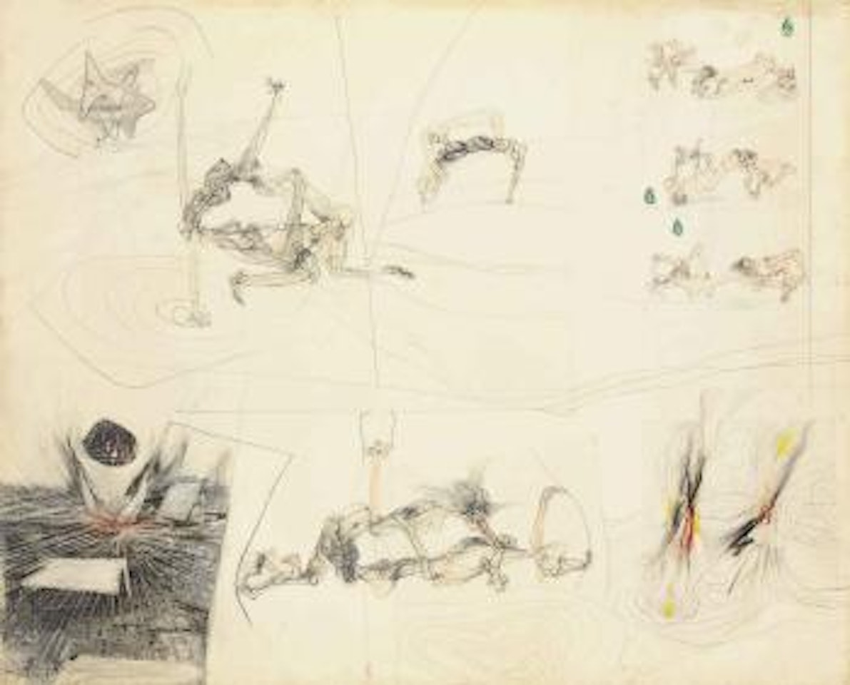Les 120 journées de Sodome - Erotic Scene by Roberto Matta
