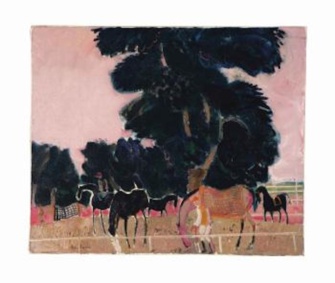 Chevaux avant la course by André Brasilier