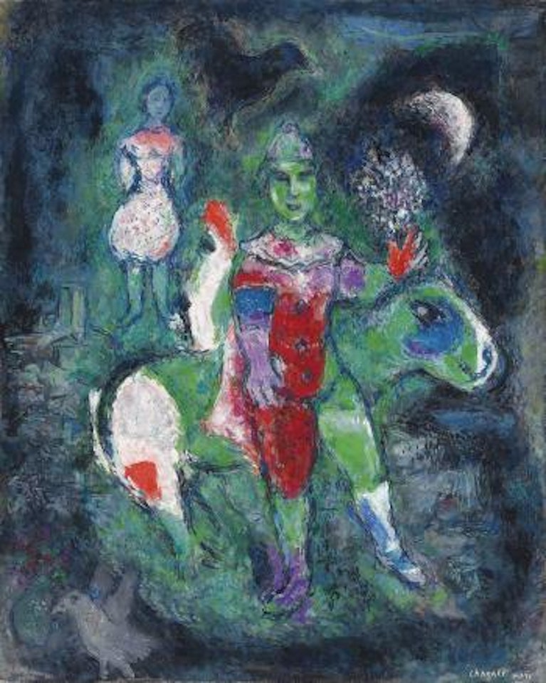 Le départ d'arlequin by Marc Chagall