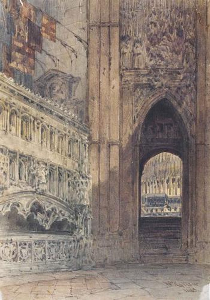 The Chapel of Henry VII, Westminster Abbey by William Callow