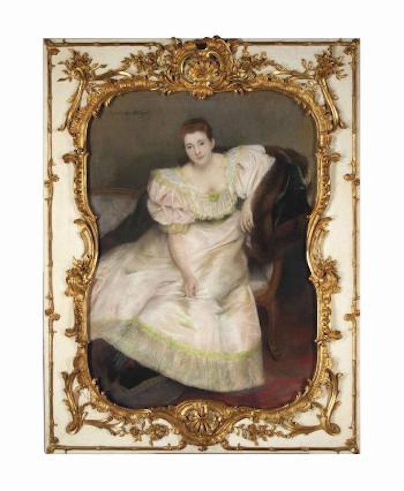 Portrait of Dutchess de G. by Pierre Carrier-Belleuse