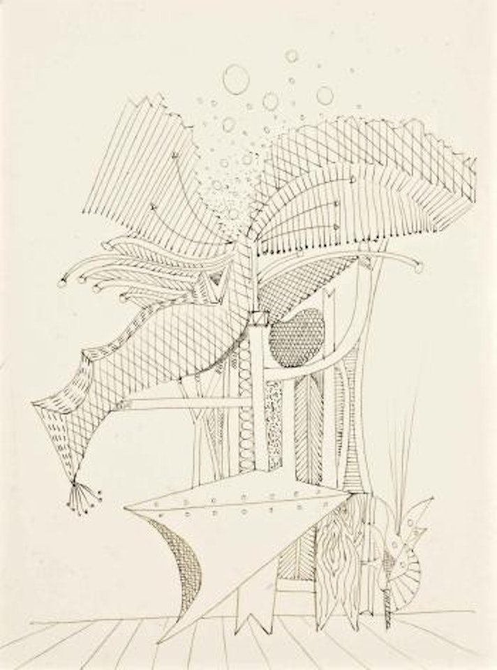 Composition surréaliste by Oscar Dominguez
