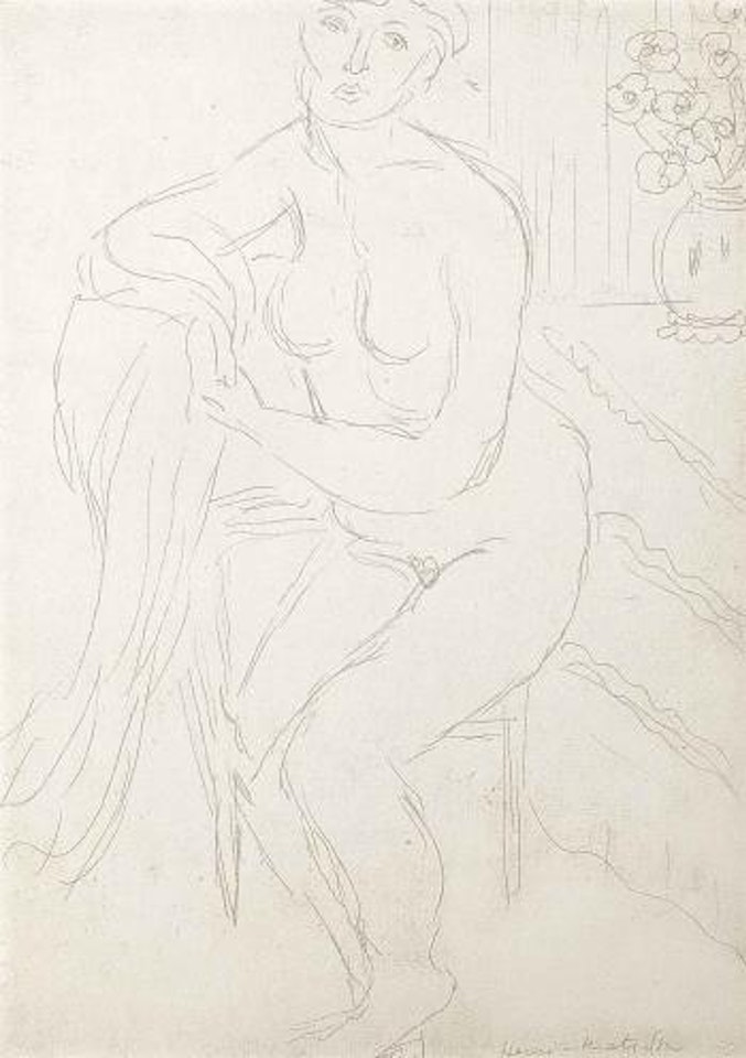 Nu au bouquet by Henri Matisse