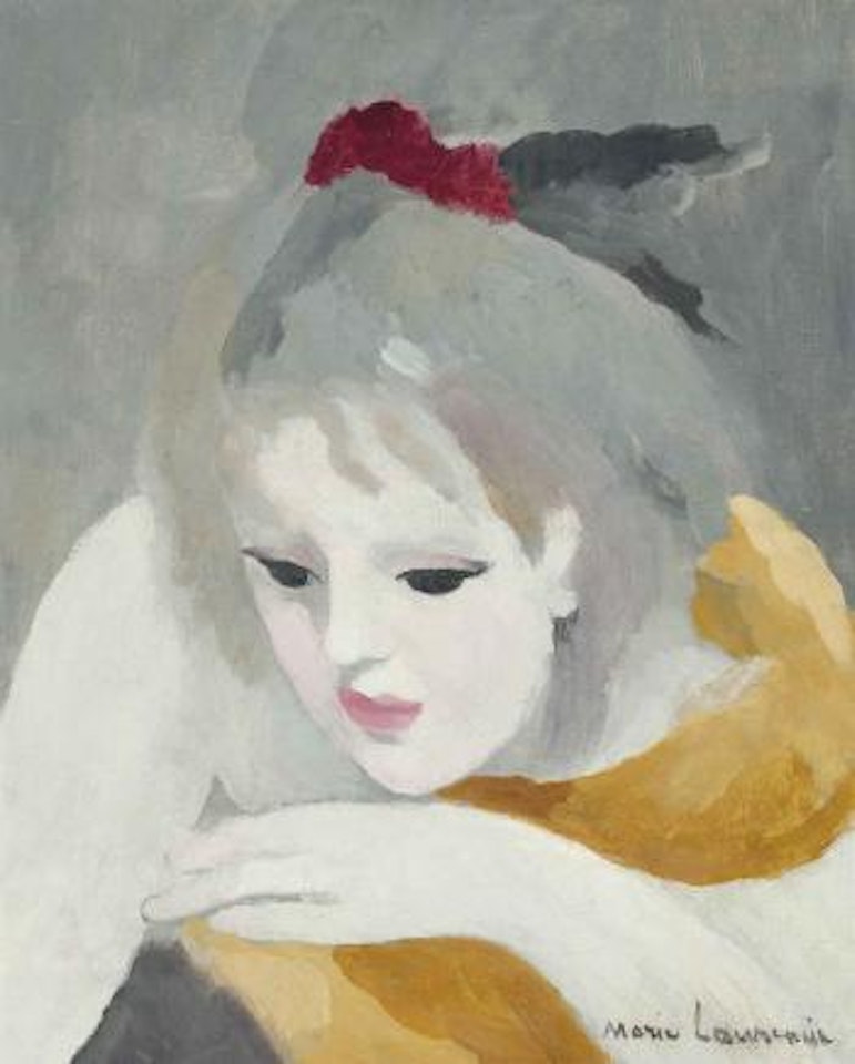 Tête pensive by Marie Laurencin