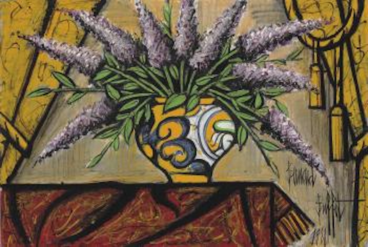 Vase de lilas by Bernard Buffet