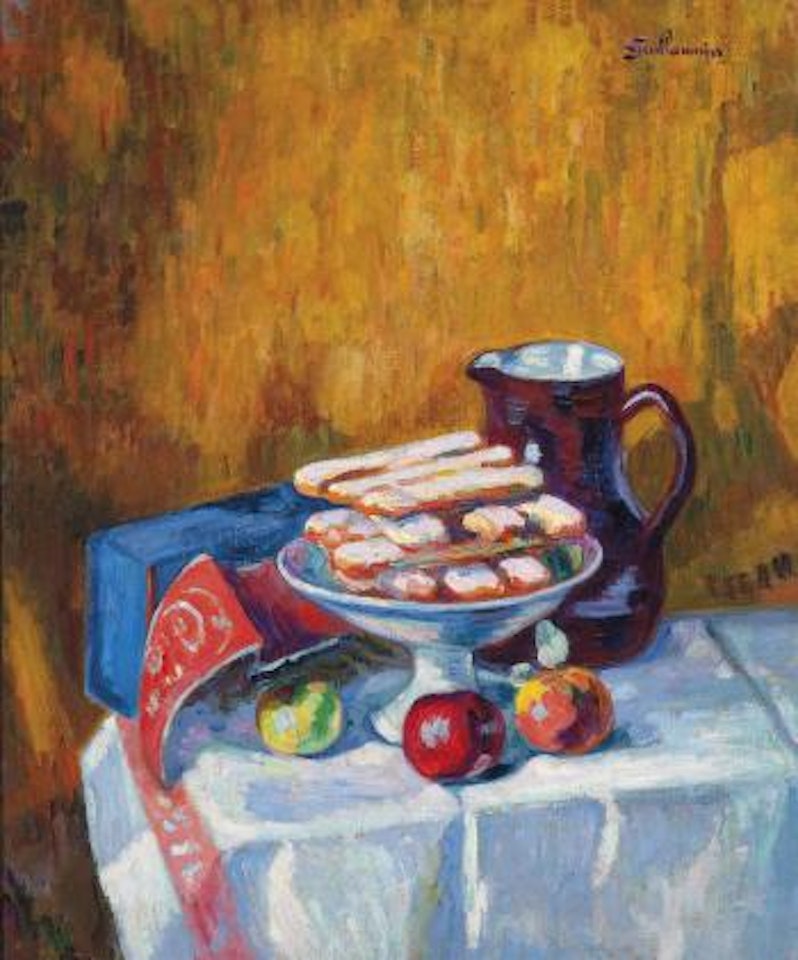 Nature morte aux biscuits by Armand Guillaumin