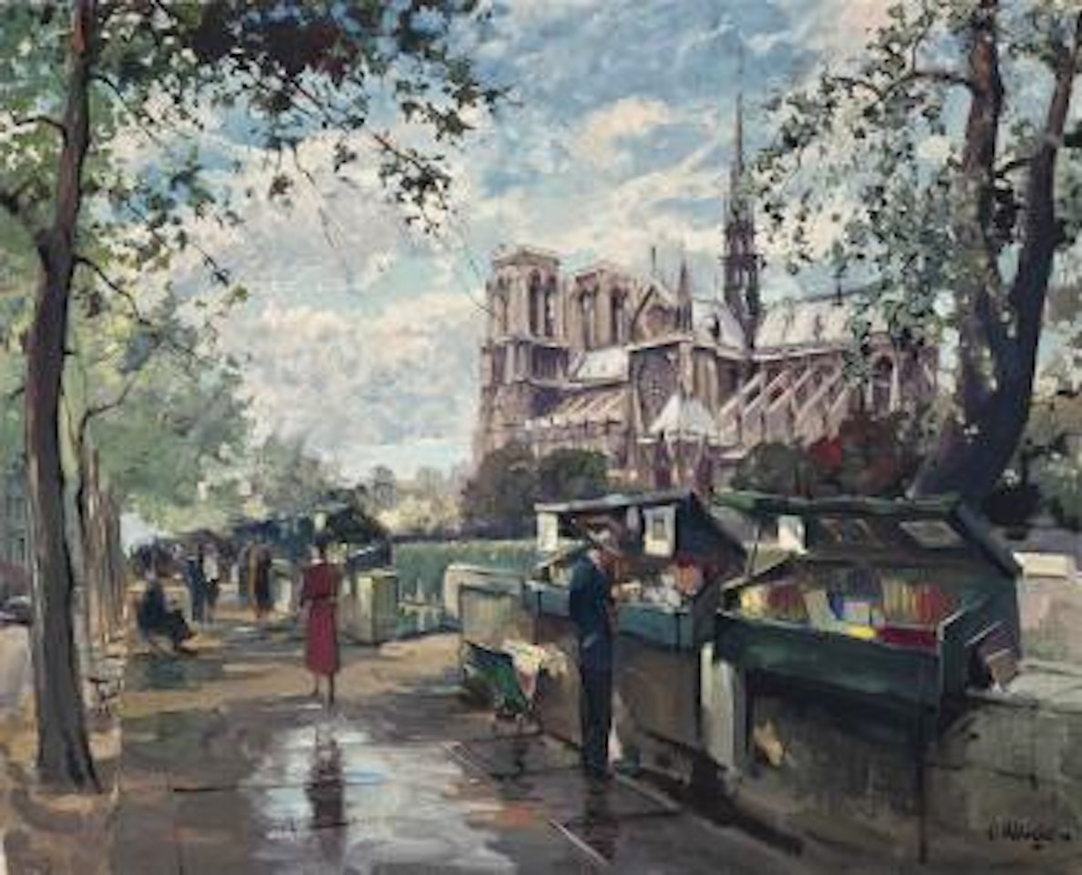 Quai de la Seine, Notre Dame de Paris by Constantin Kluge