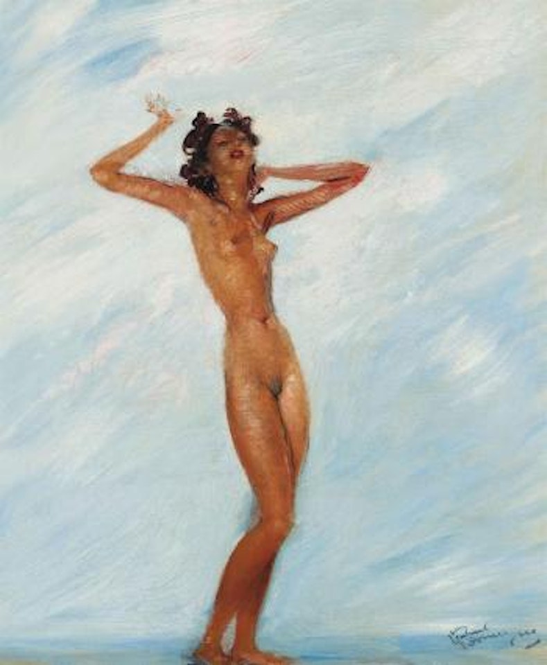 Femme nue devant la mer by Jean Gabriel Domergue