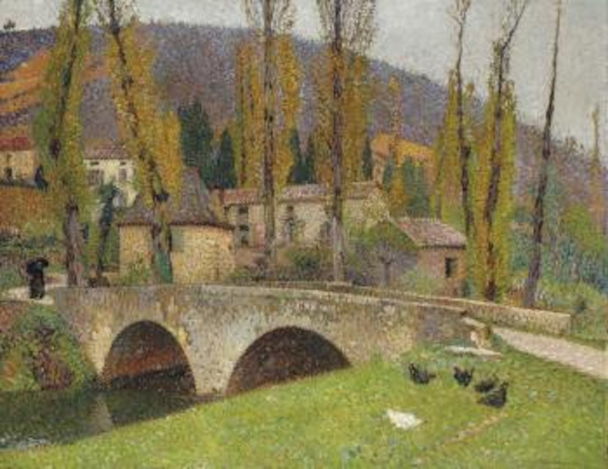 Le bastide du vert, temps gris by Henri Jean Guillaume Martin