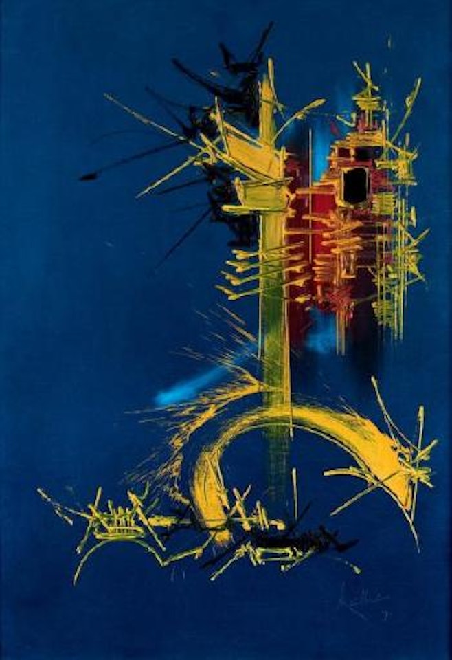 Montgolfière bleue by Georges Mathieu