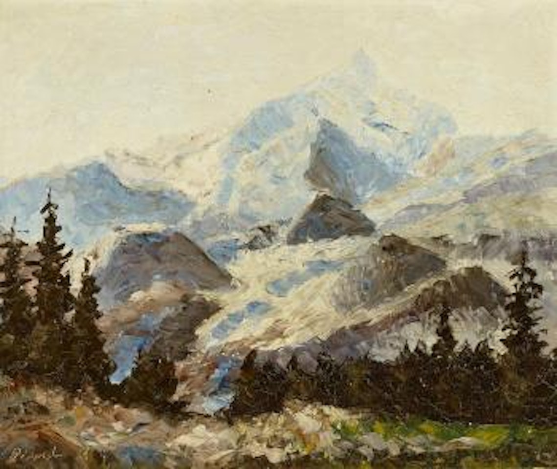 Gebirgsansicht by Otto Pippel