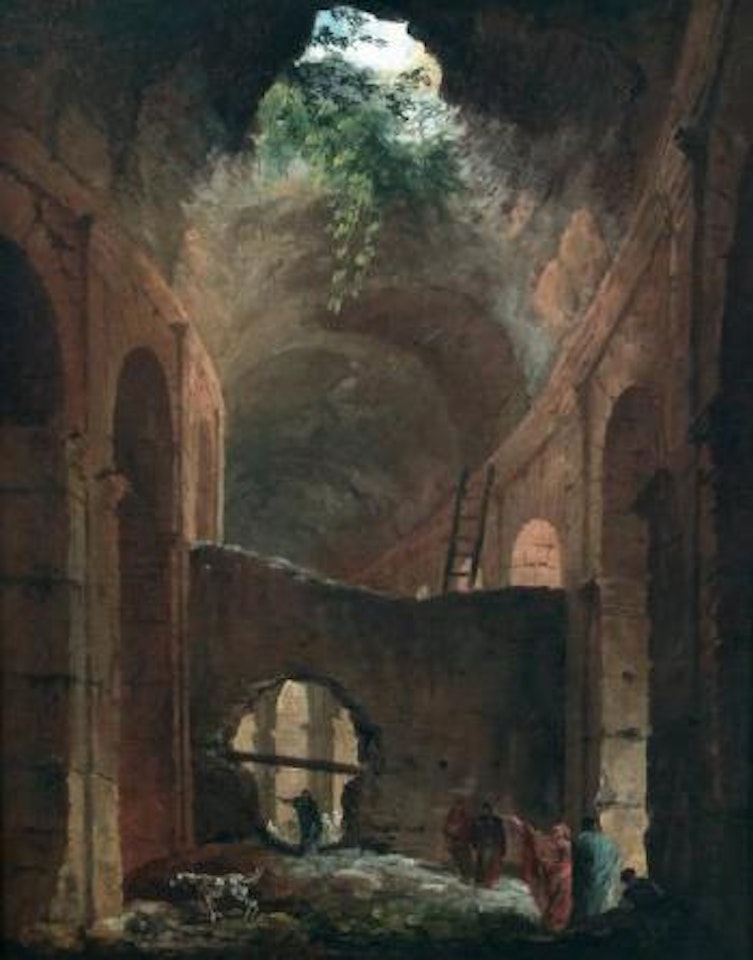 Personnages dans des ruines by Hubert Robert