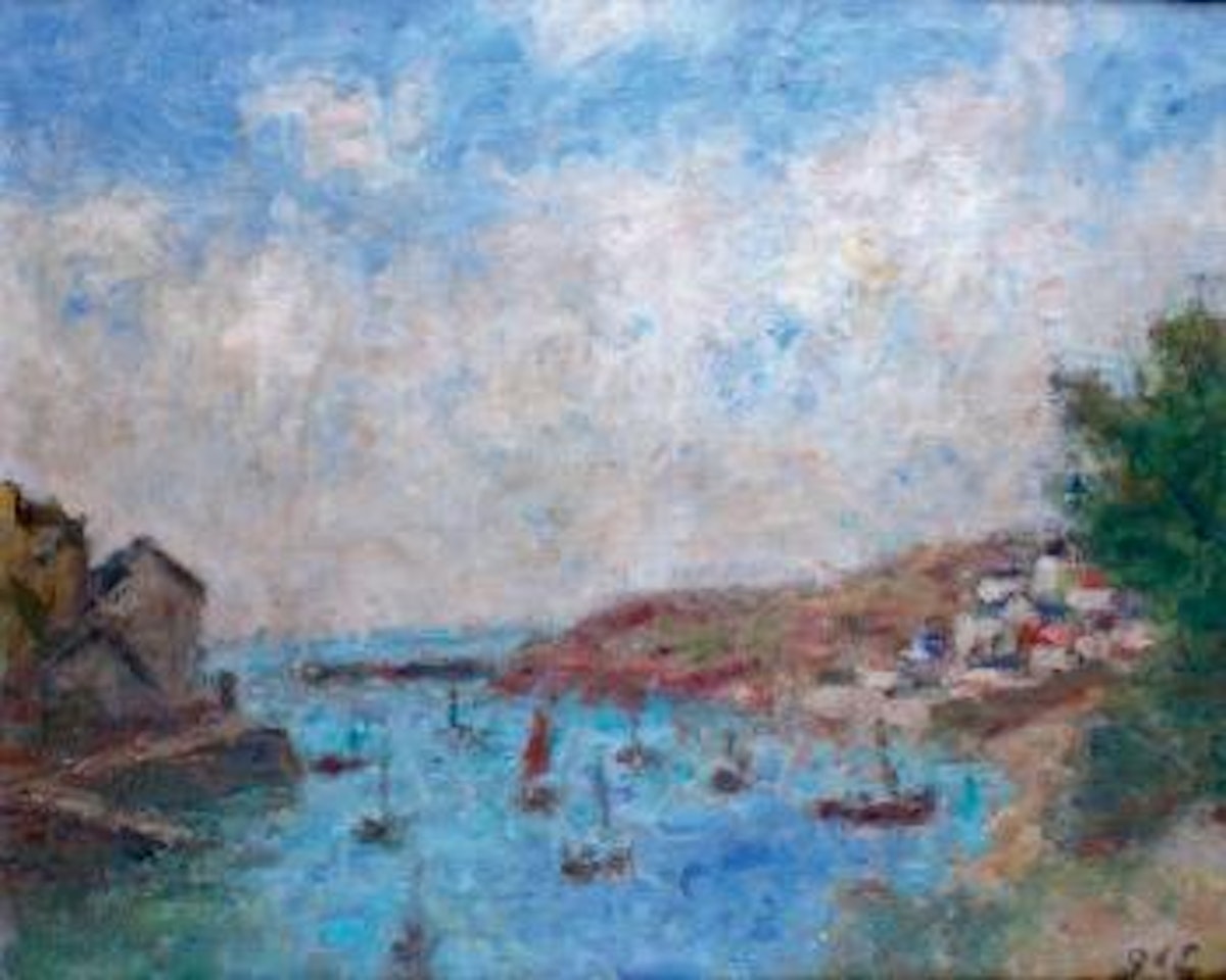 Voiliers dans la baie by Georges d’Espagnat