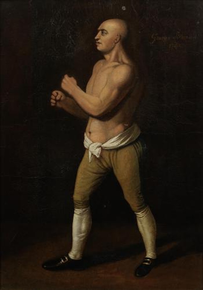 Portrait of the pugilist George 'The Coachman' Stevenson by English School