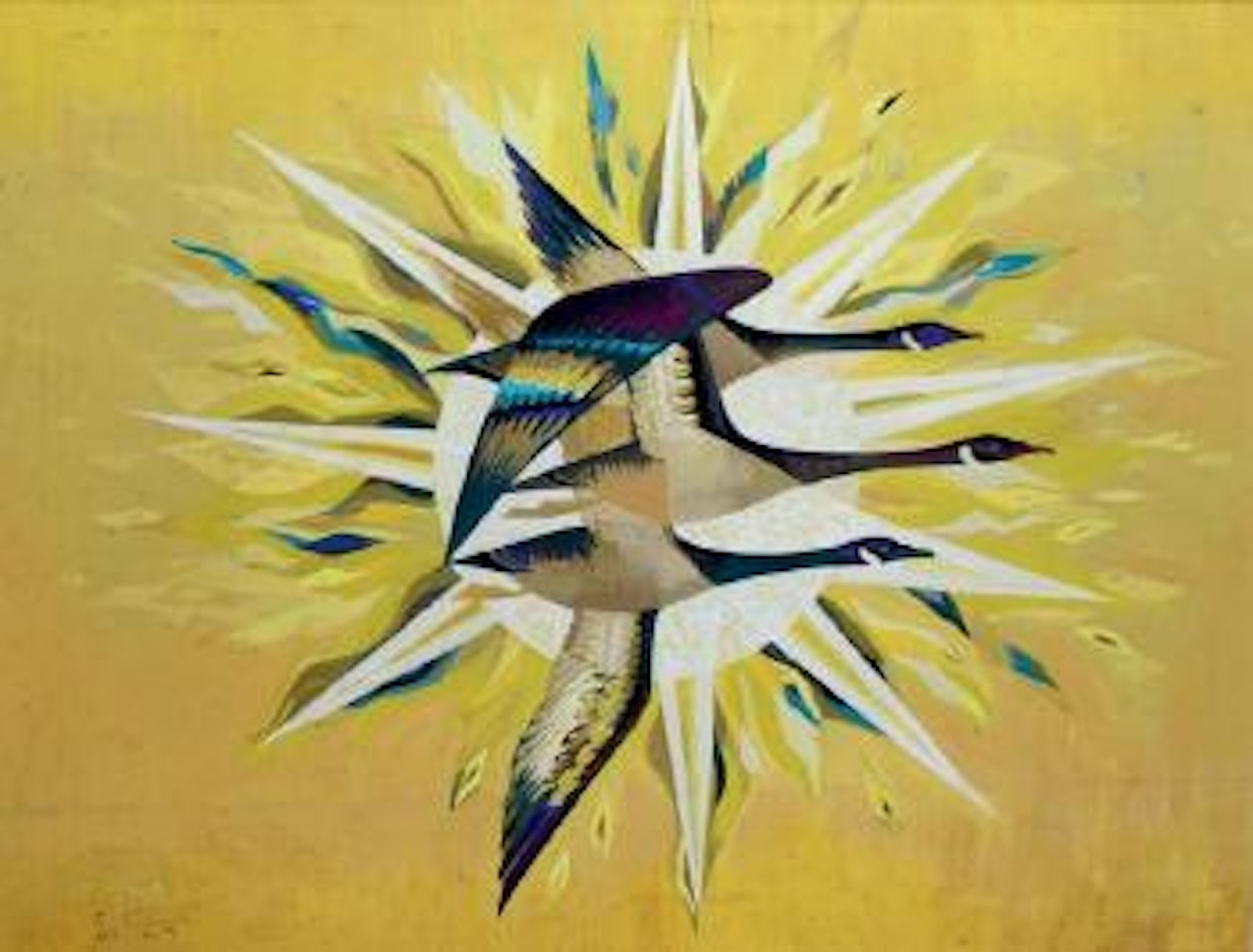 Composition, les oies sauvages by Serge Férat