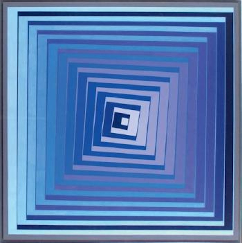 Vonal Lila by Victor Vasarely