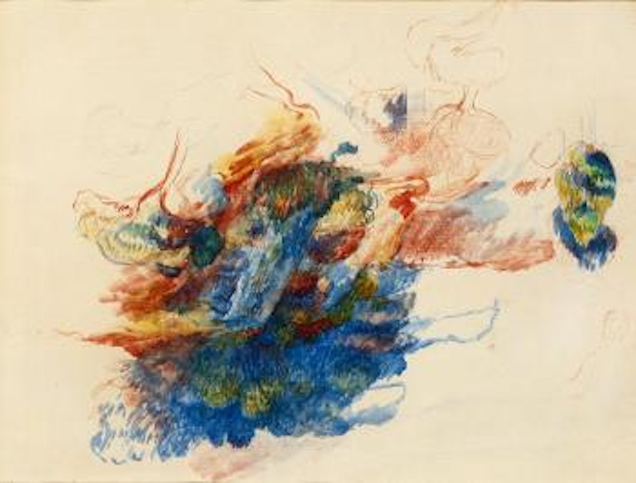 Route à Cagnes by Pierre-Auguste Renoir