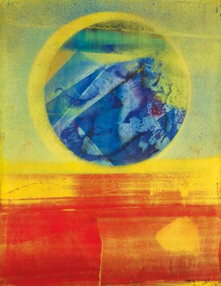 Hochzeit Von Himmel Und Erde - Variation In Blau Und Rot Marriage Of Heaven And Earth - Variation In Blue And Red by Max Ernst