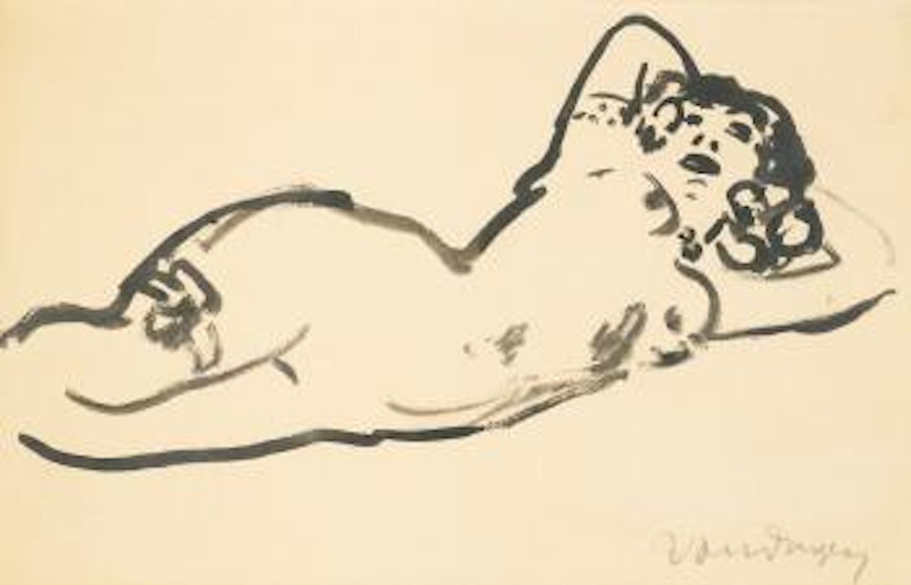Anita, Nue, Couchée by Kees van Dongen