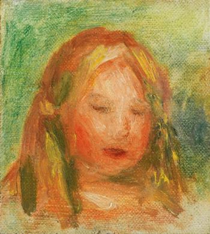 Étude: Tête D'enfant (Coco) by Pierre-Auguste Renoir