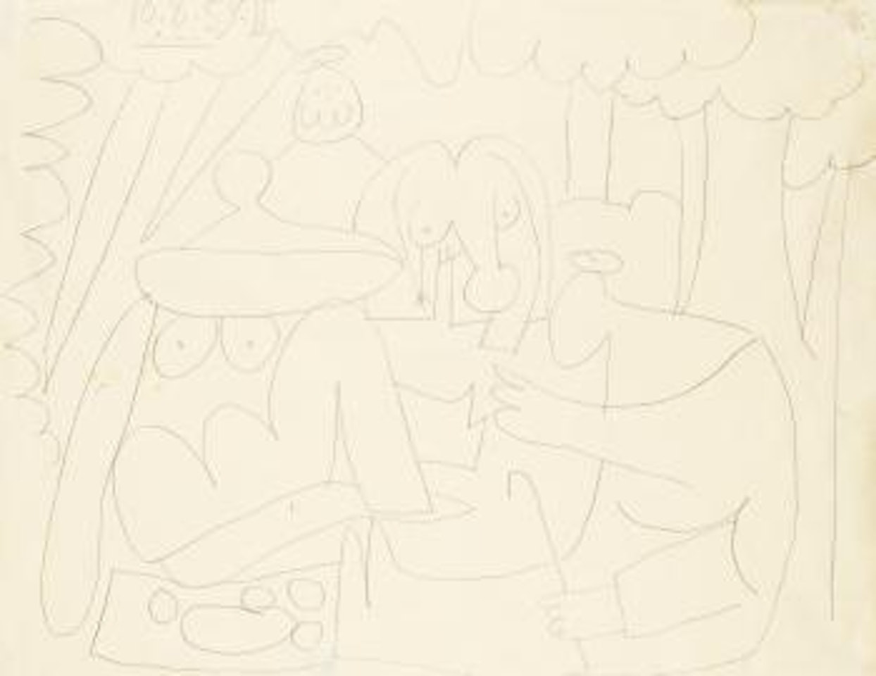 Étude Pour La Suite Des Déjeuners by Pablo Picasso