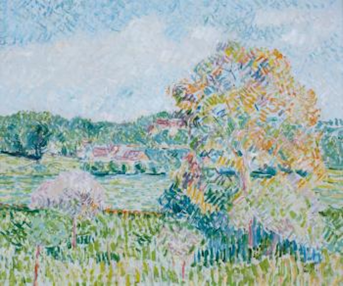 Le Grand Noyer à Eragny, Automne by Camille Pissarro