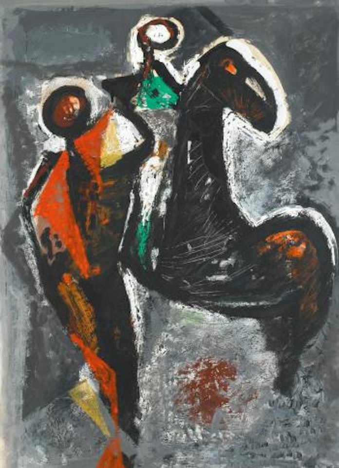 Due Acrobati e Cavallo by Marino Marini