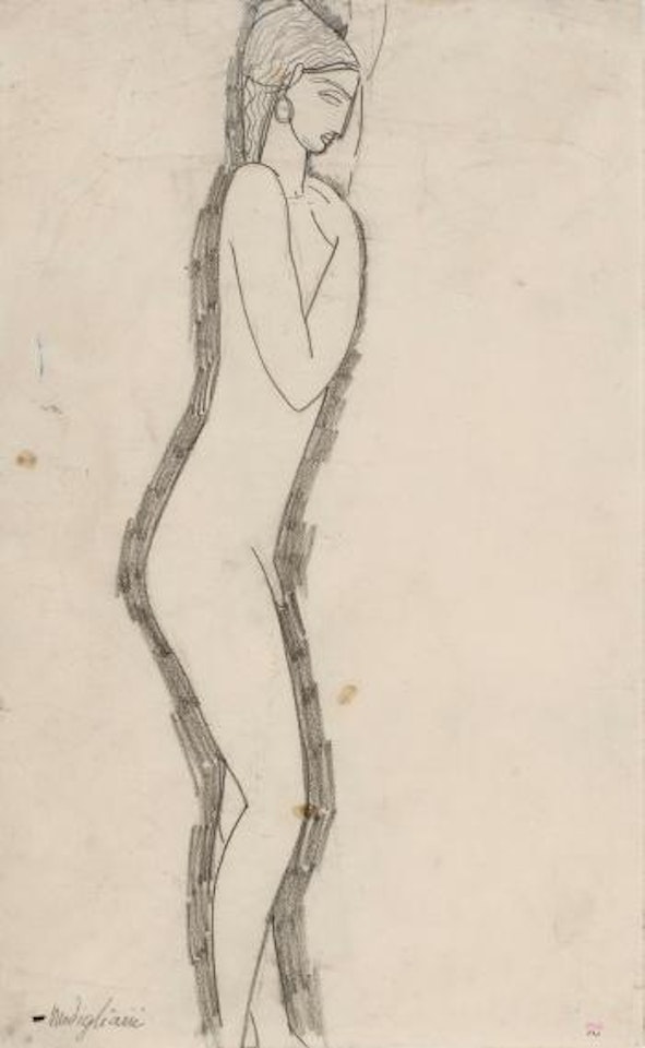 Hermaphrodite De Profil by Amedeo Modigliani