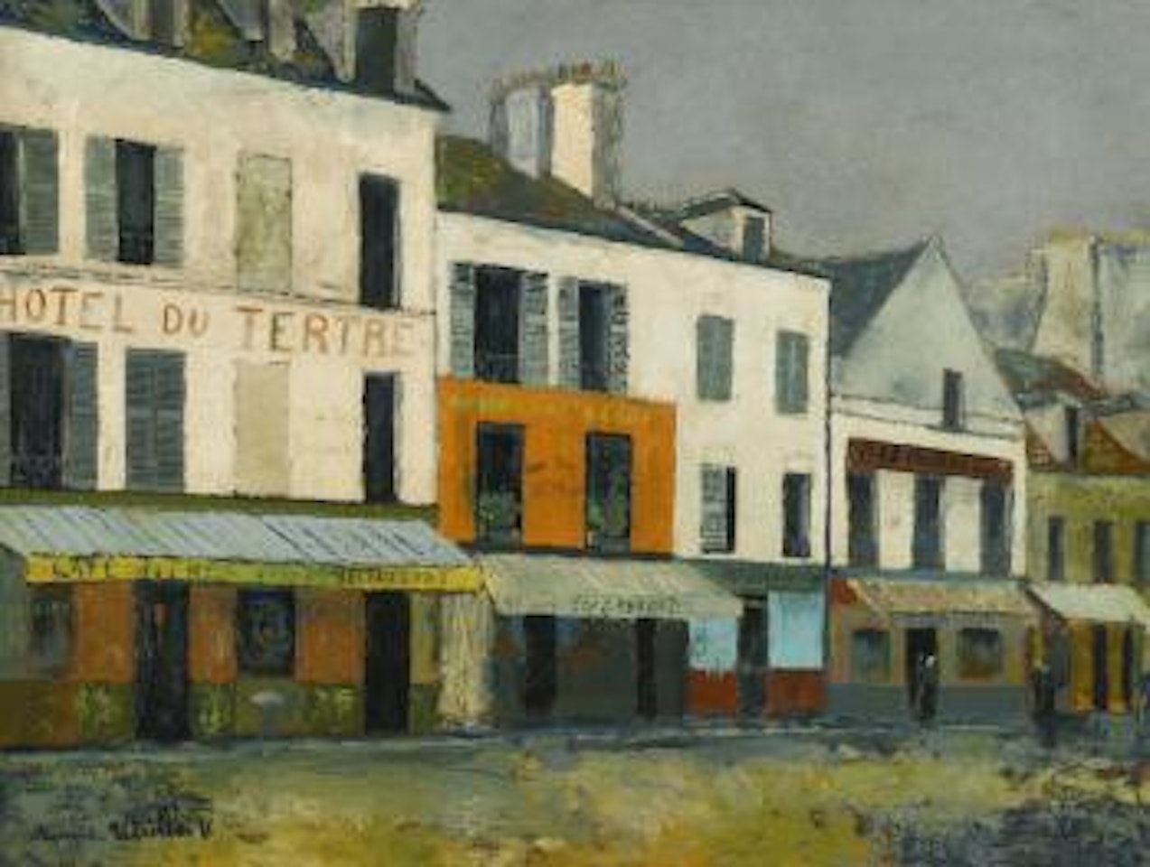 L'hôtel Du Tertre À Montmartre by Maurice Utrillo