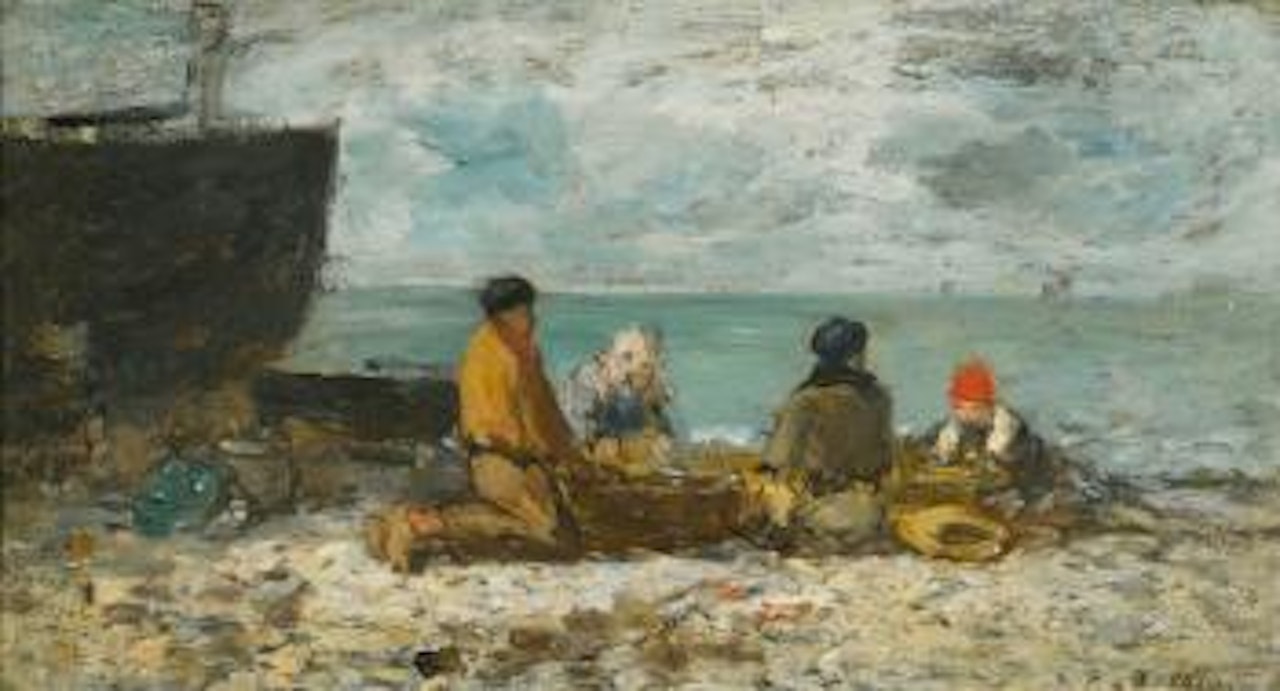 Berck. La Plage by Eugène Boudin
