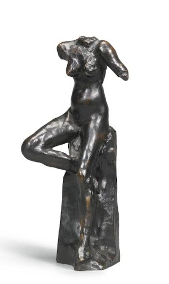 Nu Assis, Petit Modèle, Dit Aussi 'Petite Étude De Mouvement by Auguste Rodin