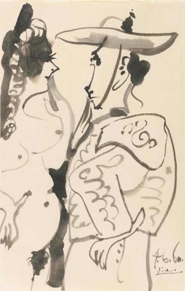 Picador Et Fille by Pablo Picasso