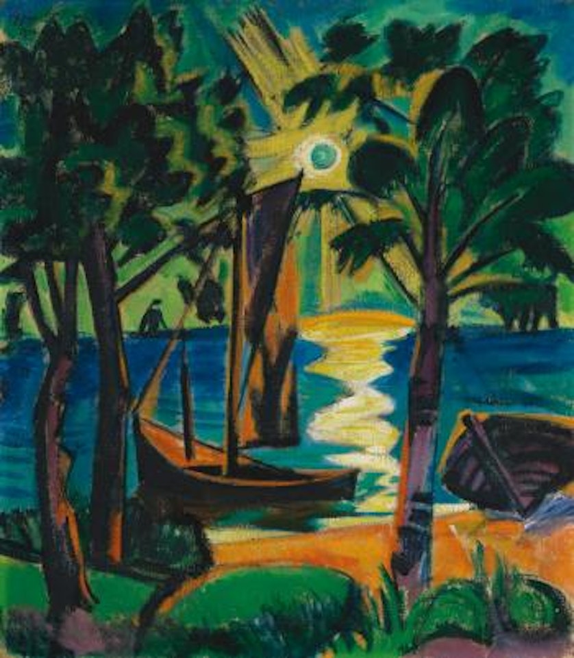 Am Haff (In The Lagoon) by Max Pechstein